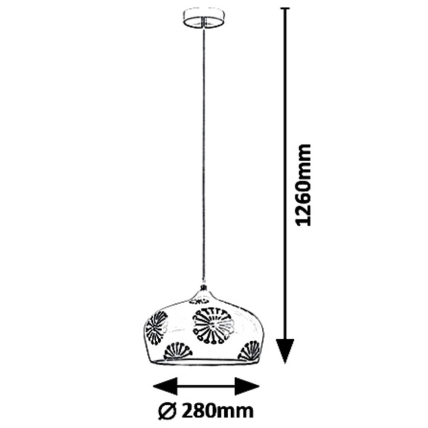 Rabalux - Chandelier on a string GINGER 1xE27/60W/230V