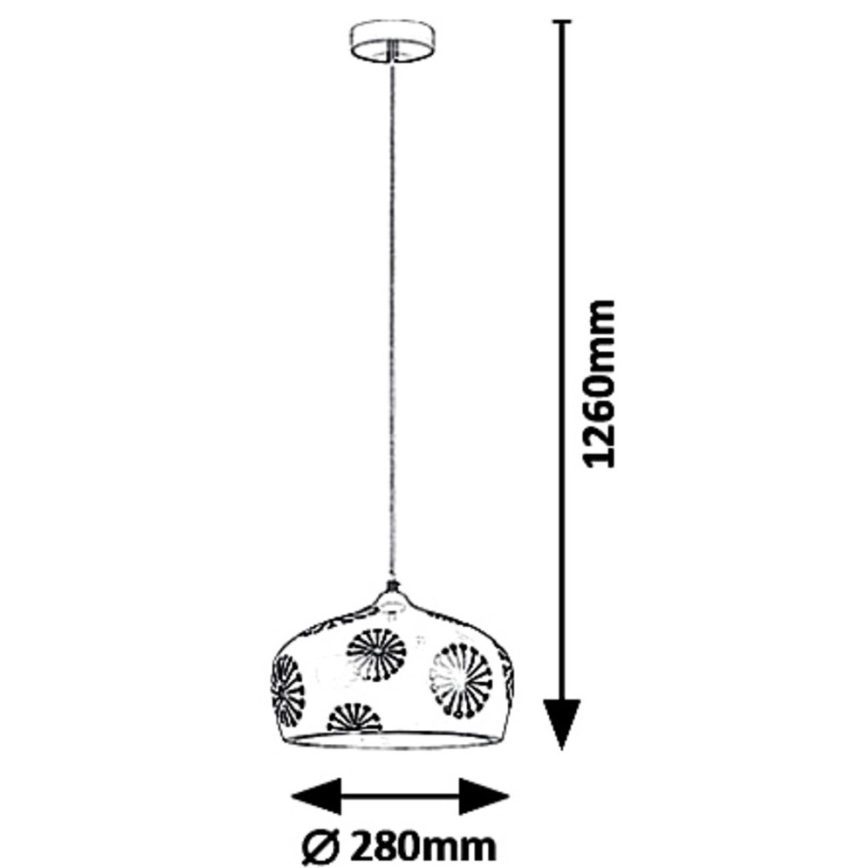 Rabalux - Chandelier on a string GINGER 1xE27/60W/230V