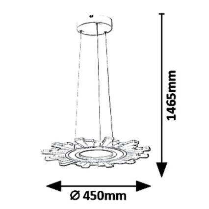 Rabalux - LED Chandelier on a string FELICITY LED/30W/230V