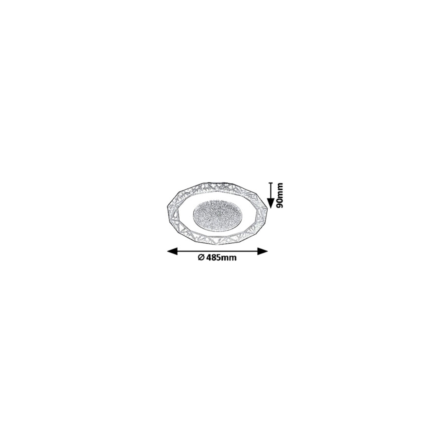 Rabalux - LED Ceiling light SIREN LED/50W/230V