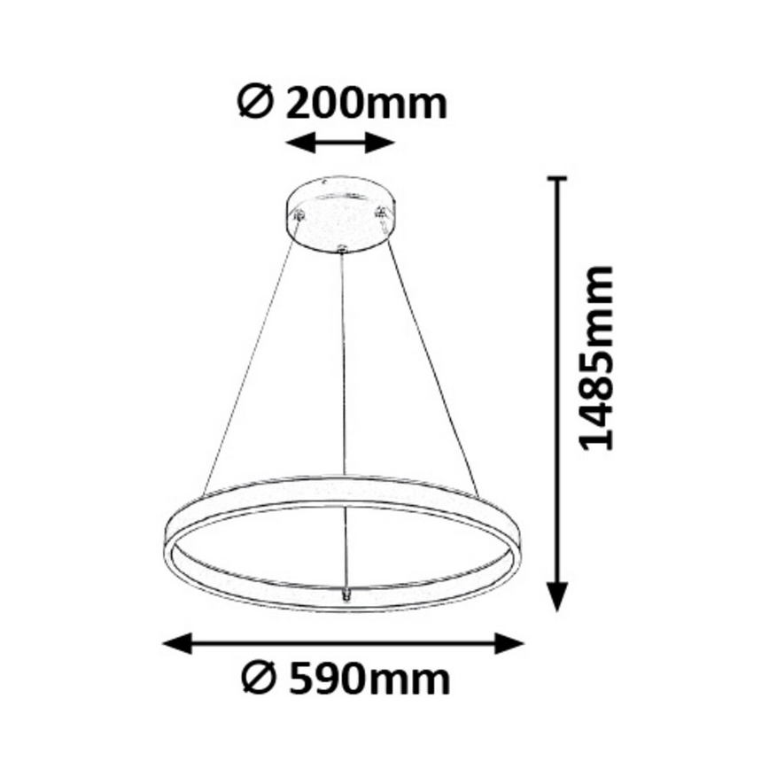 Rabalux - LED Dimmable chandelier on a string LED/36W/230V + remote control