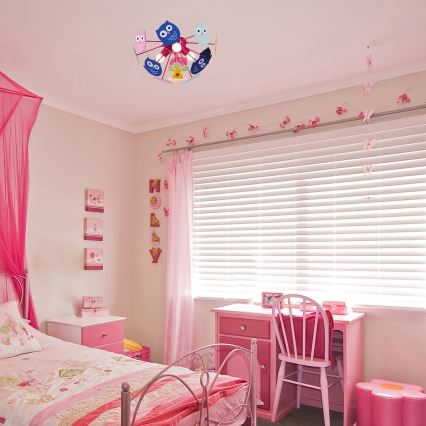 Rabalux - Children's surface-mounted chandelier BIRDY 3xE14/40W/230V