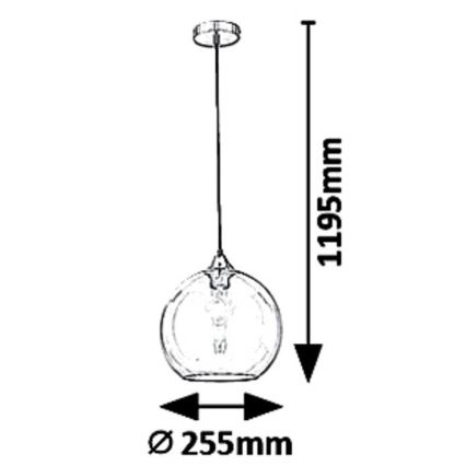 Rabalux - Chandelier on a string TANESHA 1xE27/40W/230V