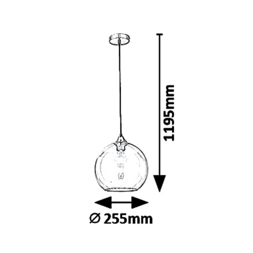 Rabalux - Chandelier on a string TANESHA 1xE27/40W/230V