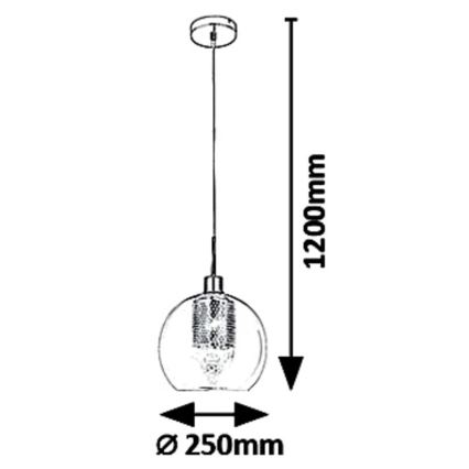 Rabalux - Chandelier on a string 1xE27/60W/230V
