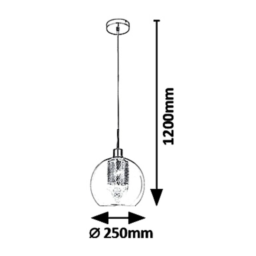 Rabalux - Chandelier on a string 1xE27/60W/230V
