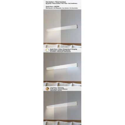 Rabalux - LED Dimmable chandelier on a string LED/24W/230V 2700/4000/6500K 120 cm