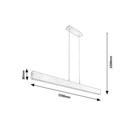 Rabalux - LED Dimmable chandelier on a string LED/24W/230V 2700/4000/6500K 120 cm