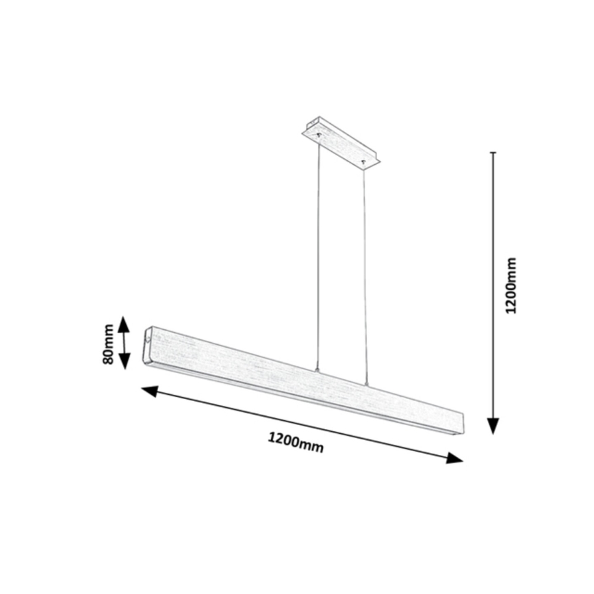 Rabalux - LED Dimmable chandelier on a string LED/24W/230V 2700/4000/6500K 120 cm