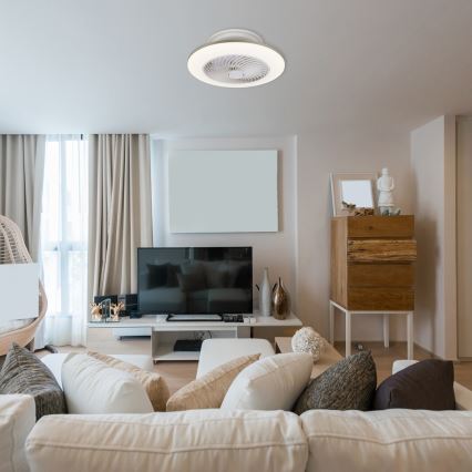 Rabalux - LED Dimmable ceiling light with fan DALFON LED/36W/230V 3000-6000K + remote control