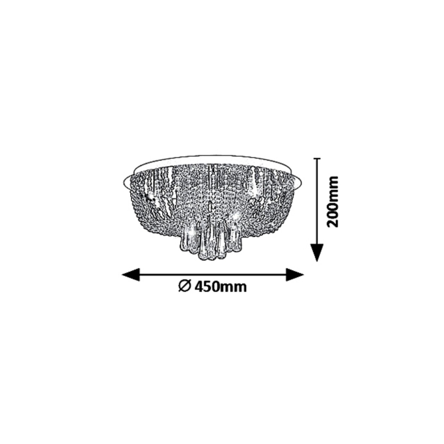Rabalux - Ceiling light LARISHA 6xG9/40W/230V