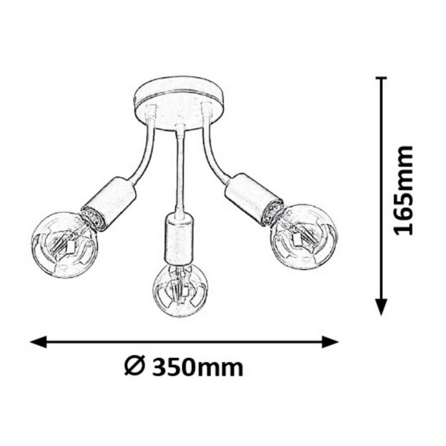Rabalux - Surface-mounted chandelier 3xE27/60W/230V