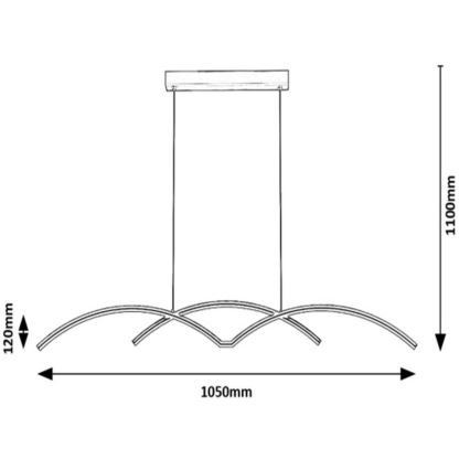 Rabalux - LED Chandelier on a string LED/40W/230V