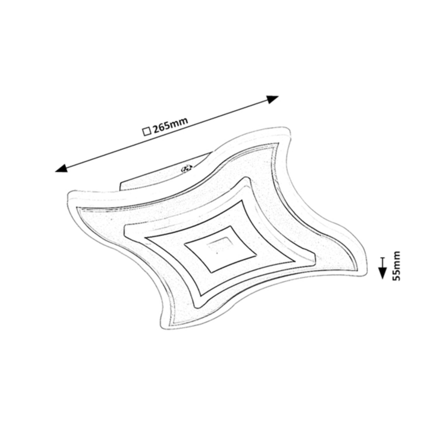 Rabalux - LED Ceiling Light LED/20W/230V 3000/4000/6000K 26,5x26,5 cm
