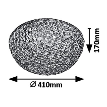 Rabalux - JILLIAN LED Ceiling Light LED/24W/230V Ø 41 cm