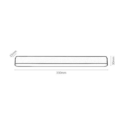 Rabalux - LED Ceiling light for 1-phase rail system LED/16W/230V 3000K 33 cm black