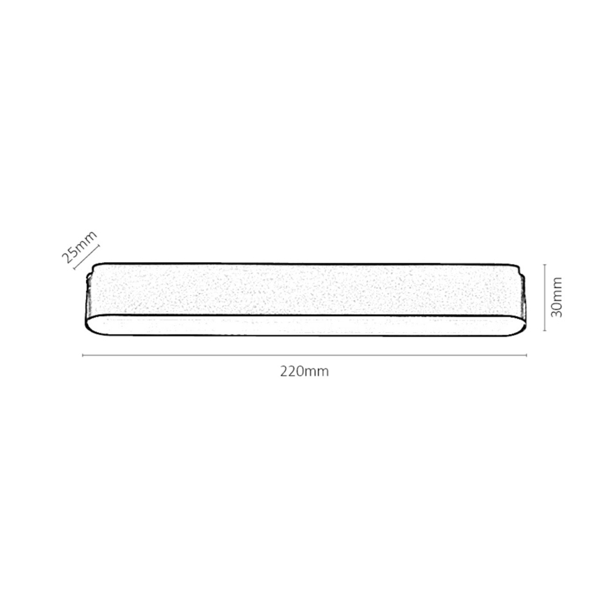 Rabalux - LED Ceiling light for 1-phase rail system LED/12W/230V 4000K 22 cm black
