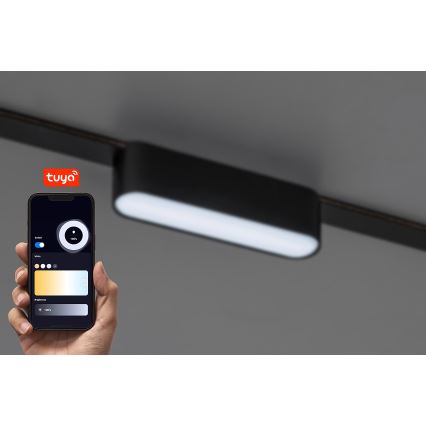 Rabalux - LED Dimmable ceiling light for 1-phase rail system LED/6W/24V 2700-5500K Wi-Fi Tuya 11,5 cm black