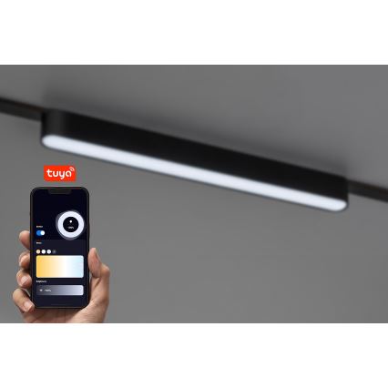 Rabalux - LED Dimmable ceiling light for 1-phase rail system LED/16W/24V 2700-5500K Wi-Fi Tuya 33 cm black