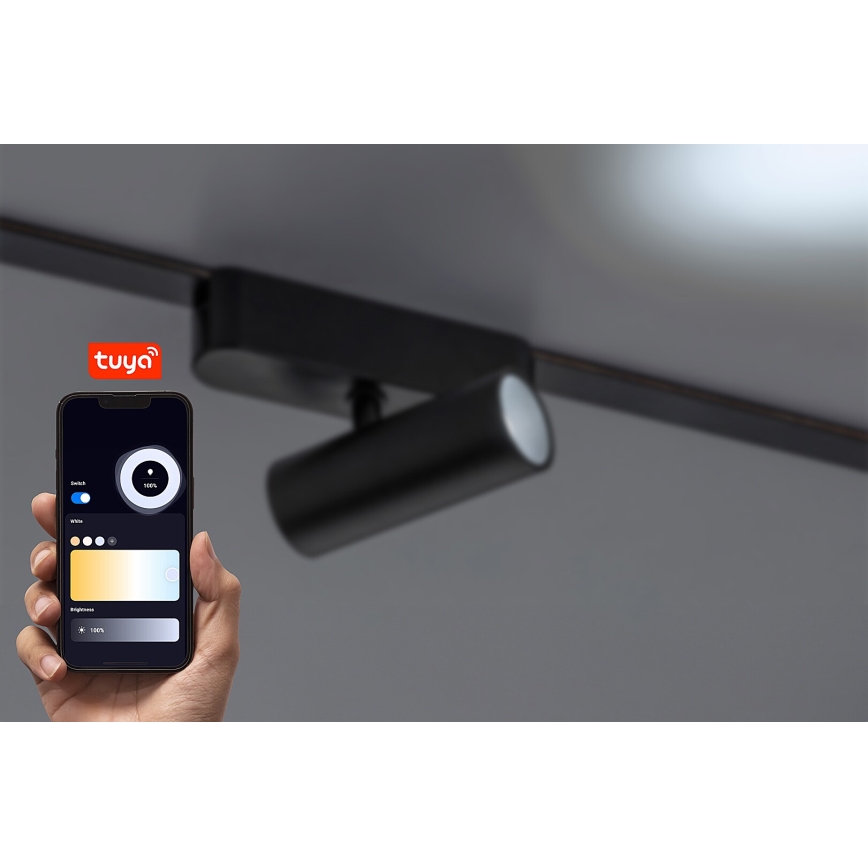 Rabalux - LED Dimmable spotlight for 1-phase rail system LED/9W/24V 2700-5500K Wi-Fi Tuya black
