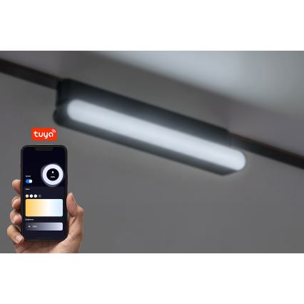 Rabalux - LED Dimmable ceiling light for 1-phase rail system LED/7W/24V 2700-5500K Wi-Fi Tuya 22 cm black