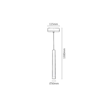 Rabalux - LED Dimmable chandelier on a string for 1-phase rail system LED/5W/24V 2700-5500K Wi-Fi Tuya black