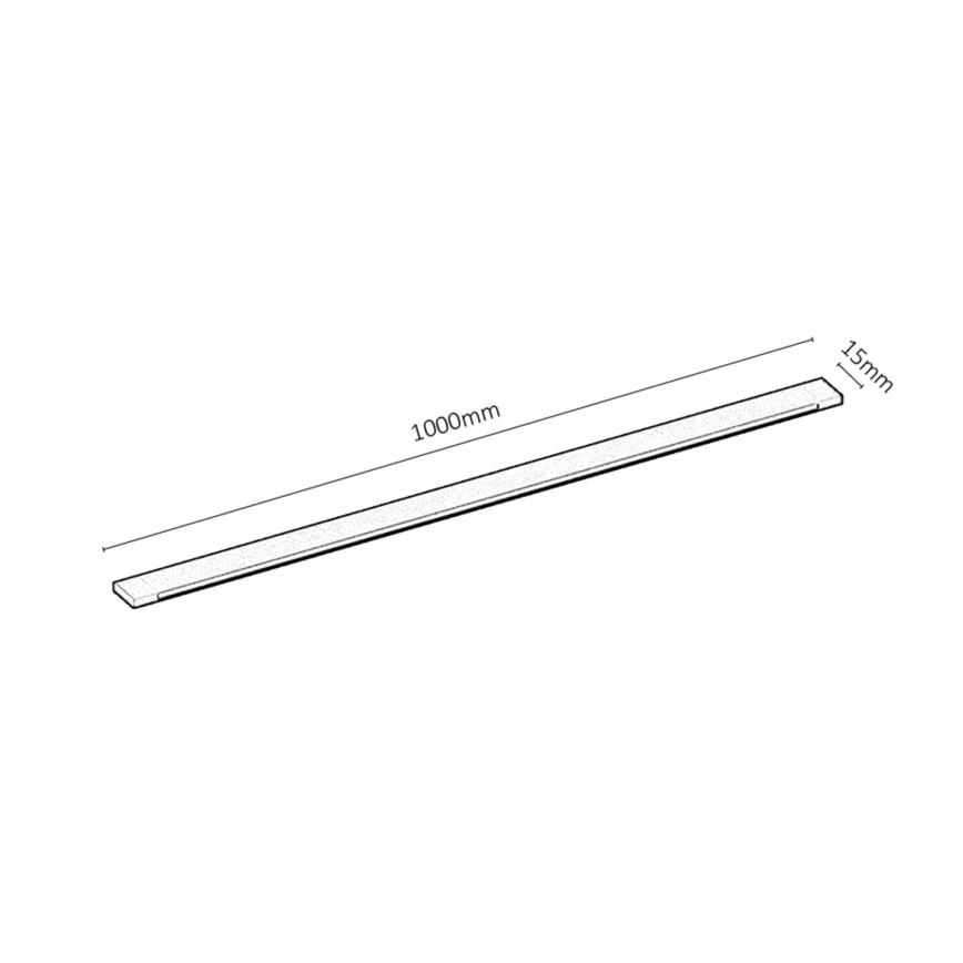 Rabalux - Rail system 1-phase 1 m + 2x end connector black