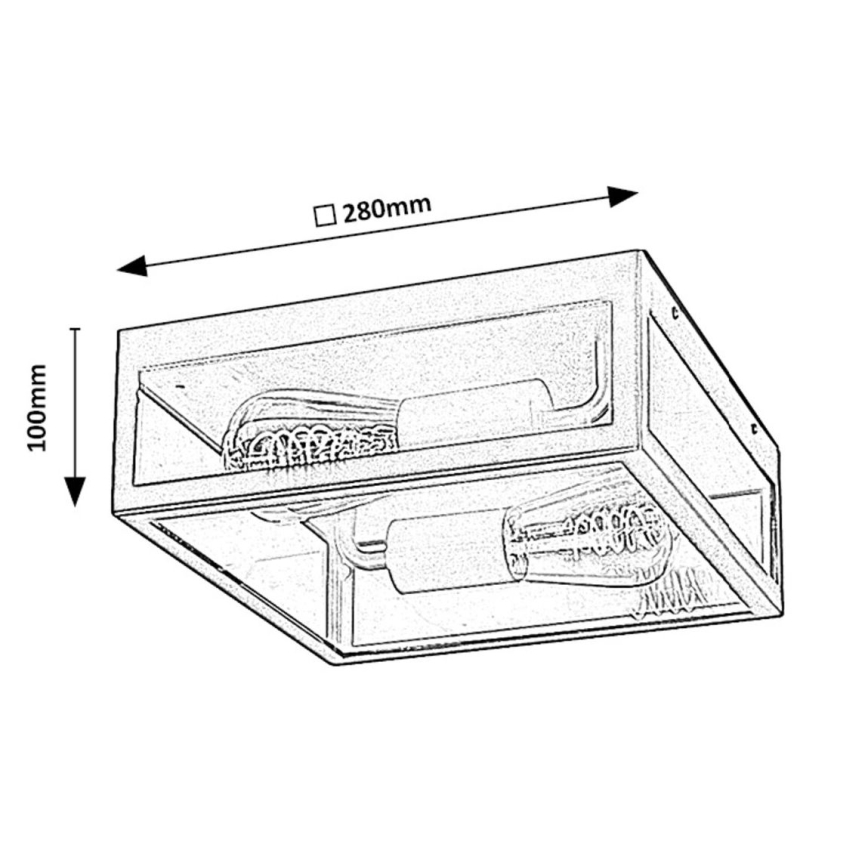 Rabalux - Outdoor ceiling light 2xE27/60W/230V IP23