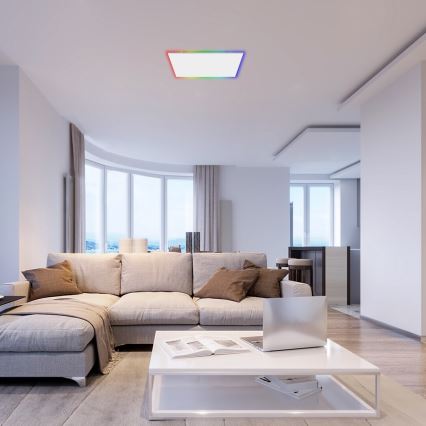 Rabalux - LED RGB Dimmable ceiling light LED/18W/230V 3000-6500K 30x30 cm + remote control