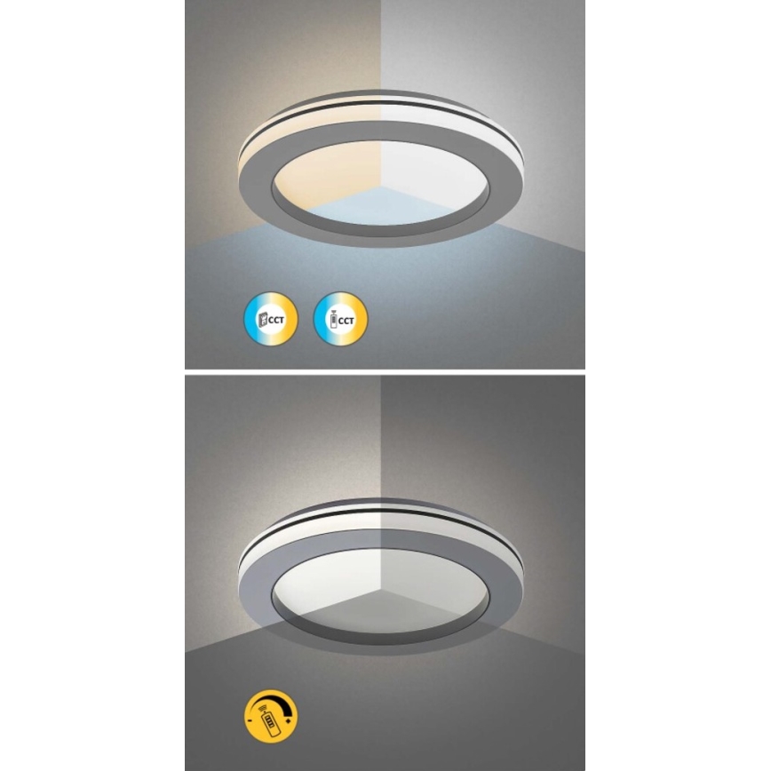 Rabalux - LED Dimmable ceiling light LED/47W/230V 3000-6500K + remote control
