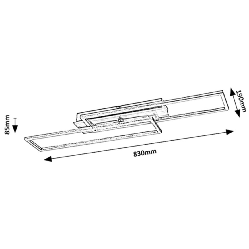 Rabalux - LED Dimmable ceiling light LED/40W/230V 4000K