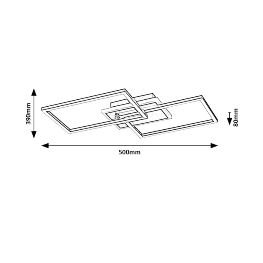 Rabalux - LED Ceiling light LED/40W/230V 4000K matte chrome
