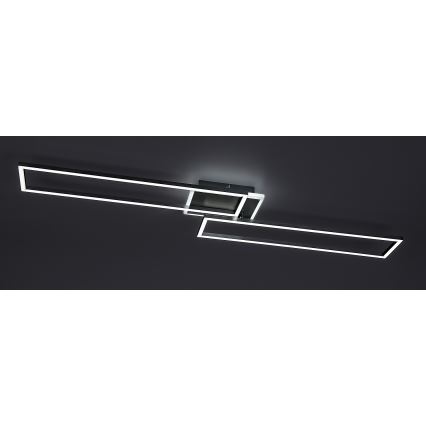 Rabalux - LED Dimmable ceiling light LED/40W/230V 2700-6500K Wi-Fi Tuya matte chrome + remote control 25x110 cm