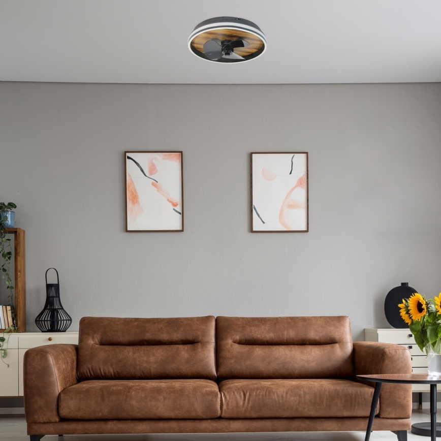 Rabalux - LED Dimmable ceiling light with a fan LED/30W/230V 3000-6500K + remote control