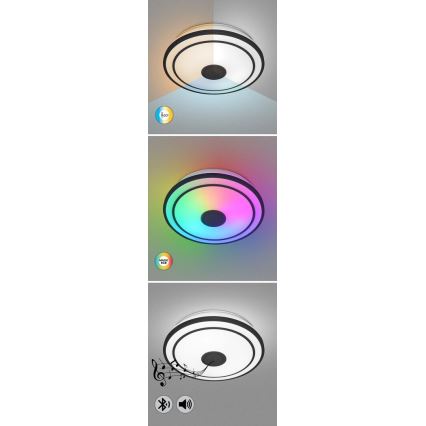 Rabalux - LED RGB Dimmable ceiling light with a speaker LED/24W/230V 3000-6500K + remote control
