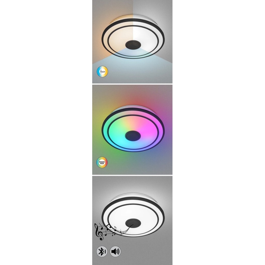 Rabalux - LED RGB Dimmable ceiling light with a speaker LED/24W/230V 3000-6500K + remote control