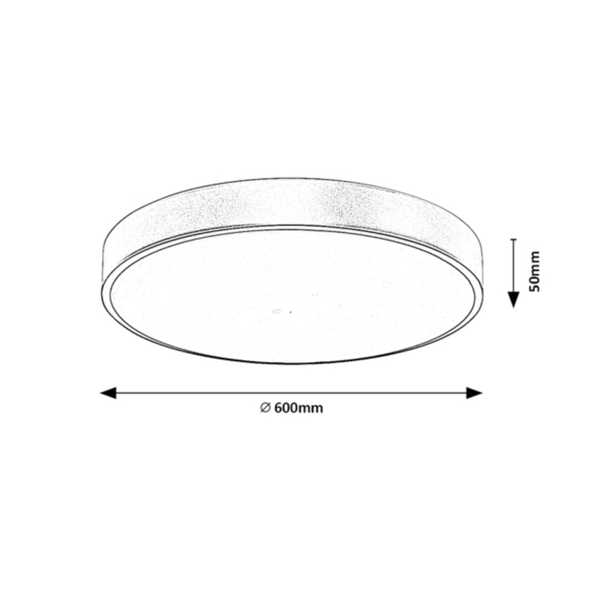 Rabalux - LED Dimmable ceiling light LED/60W/230V 3000-6000K + remote control