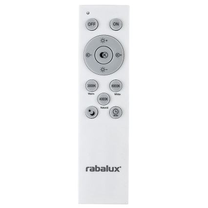Rabalux - LED Dimmable ceiling light LED/60W/230V 3000-6000K + remote control