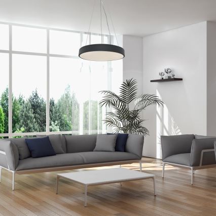 Rabalux - LED Dimmable chandelier on a string LED/60W/230V 3000-6000K black + remote control