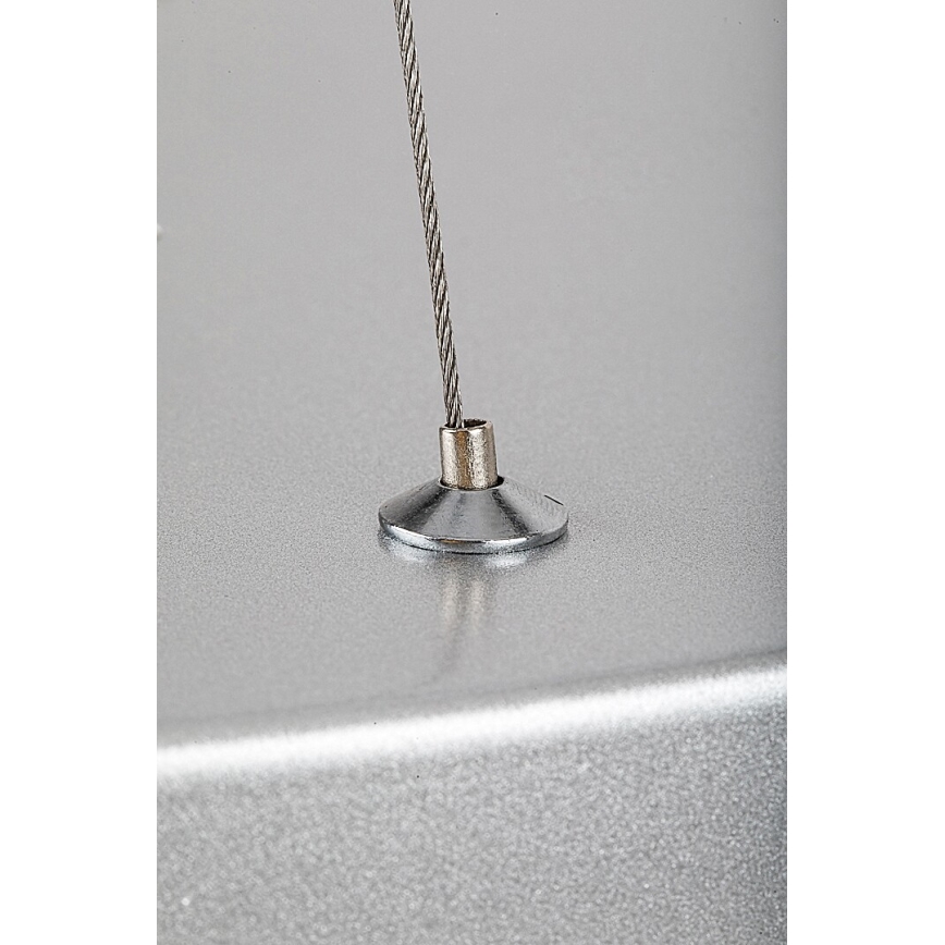 Rabalux - LED Dimmable chandelier on a string LED/60W/230V silver 3000-6000K + remote control