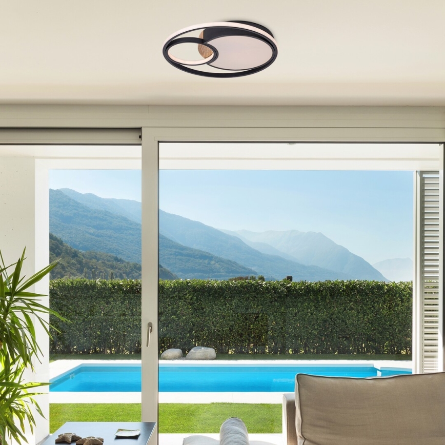 Rabalux - Dimmable LED ceiling light, 81 W, 230 V, switchable color temperatures 3000K/4000K/6000K, Ø 48 cm + remote control