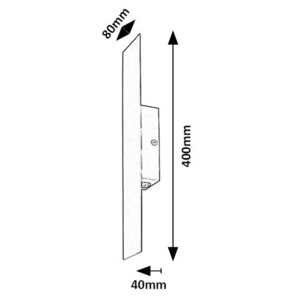 Rabalux - LED Wall light LED/6W/230V 3000K black
