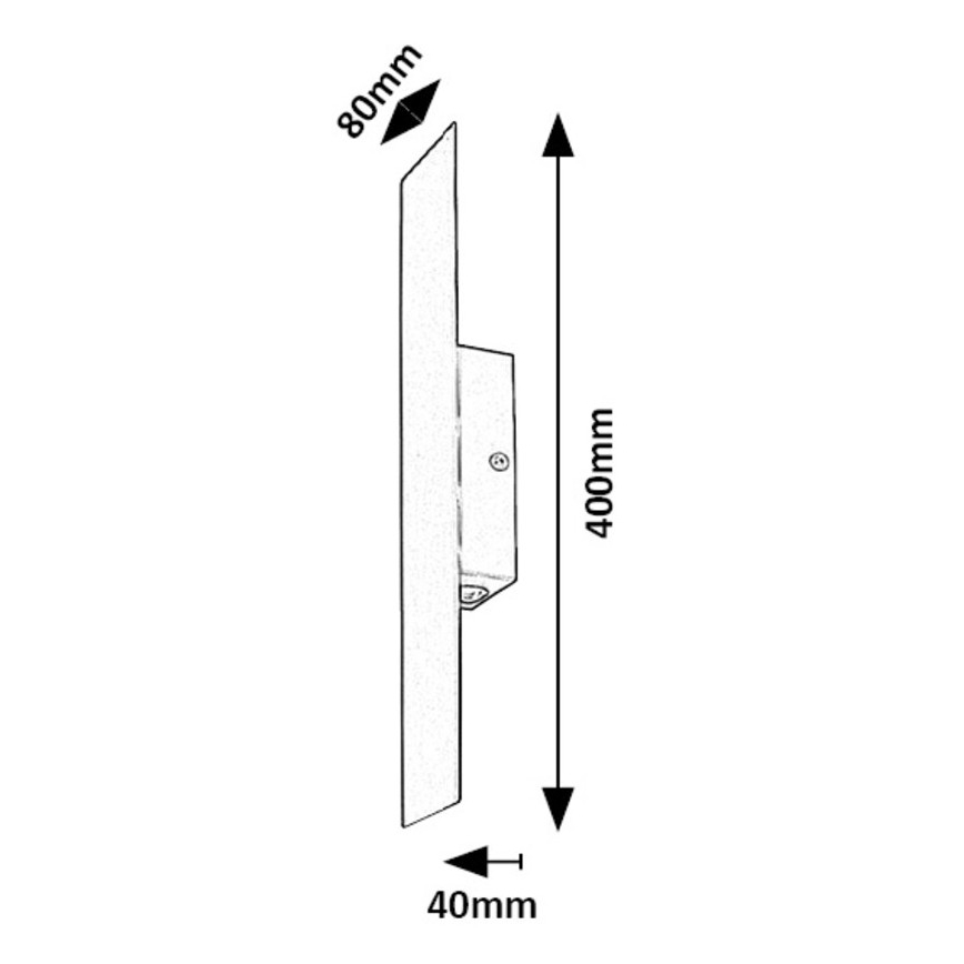 Rabalux - LED Wall light LED/6W/230V 3000K black