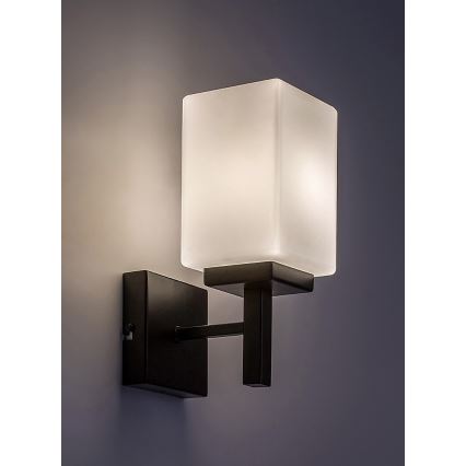 Rabalux - Bathroom wall light 1xE14/10W/230V IP44 black
