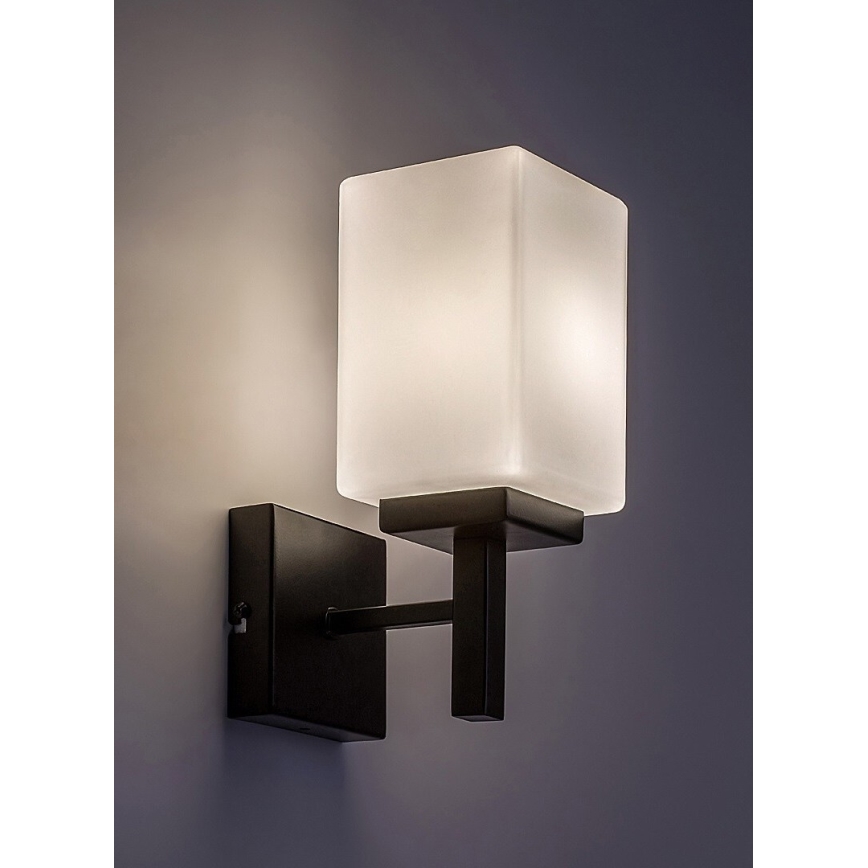 Rabalux - Bathroom wall light 1xE14/10W/230V IP44 black
