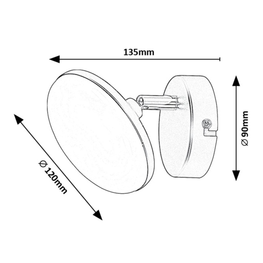 Rabalux - LED Wall light LED/4W/230V 3000K black