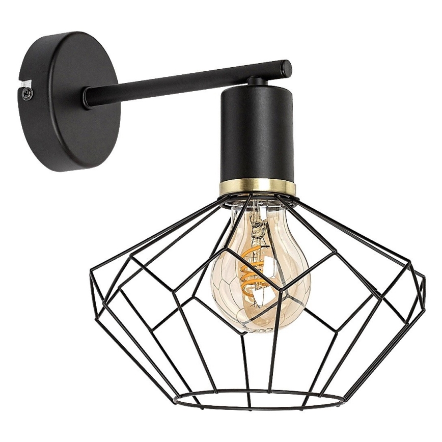 Rabalux - Wall light 1xE27/40W/230V d. 20 cm black