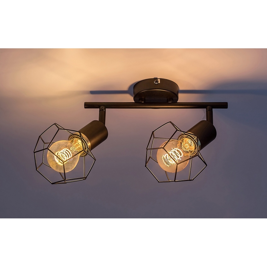 Rabalux - Spotlight 2xE27/40W/230V black