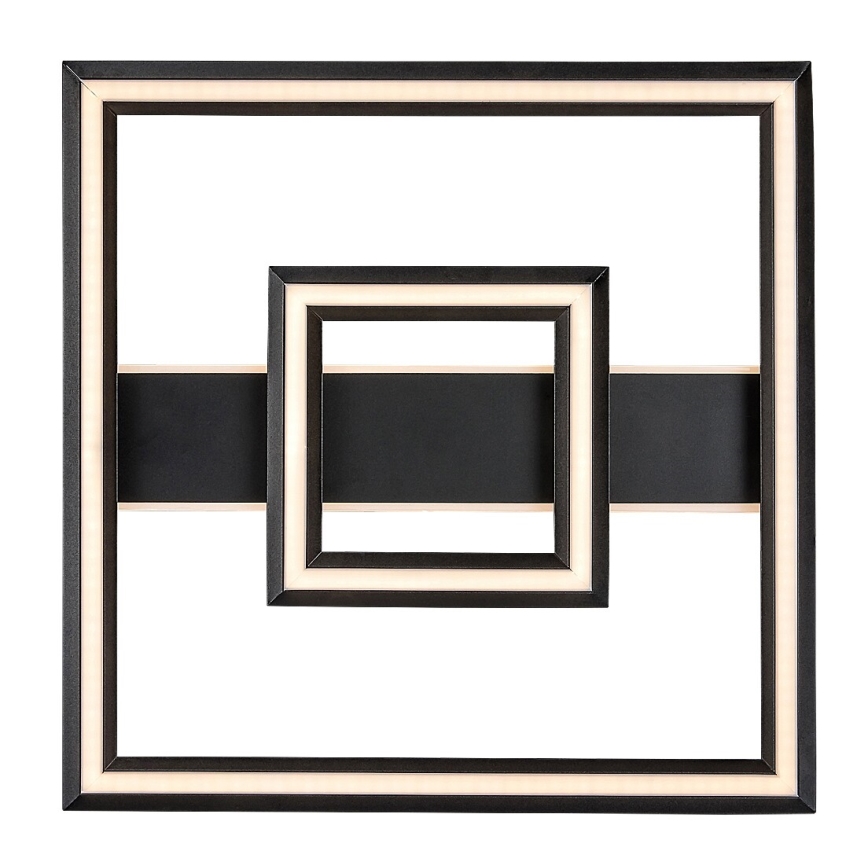 Rabalux - LED Ceiling Light LED/48W/230V 3000K Black 48.5x48.5 cm