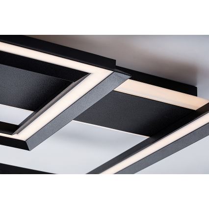 Rabalux - LED Ceiling Light LED/48W/230V 3000K Black 48.5x48.5 cm
